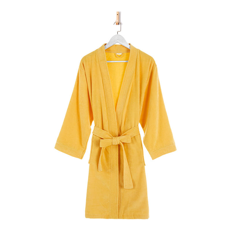 Cotton Yellow Terry Bathroom Robes