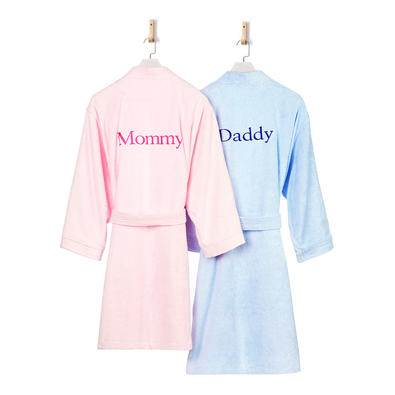 Luxury Cotton Embroidered Bathrobes