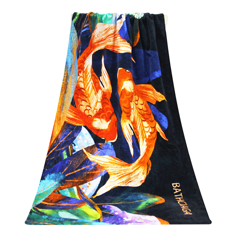 Cotton Digital Printed Bath Towels