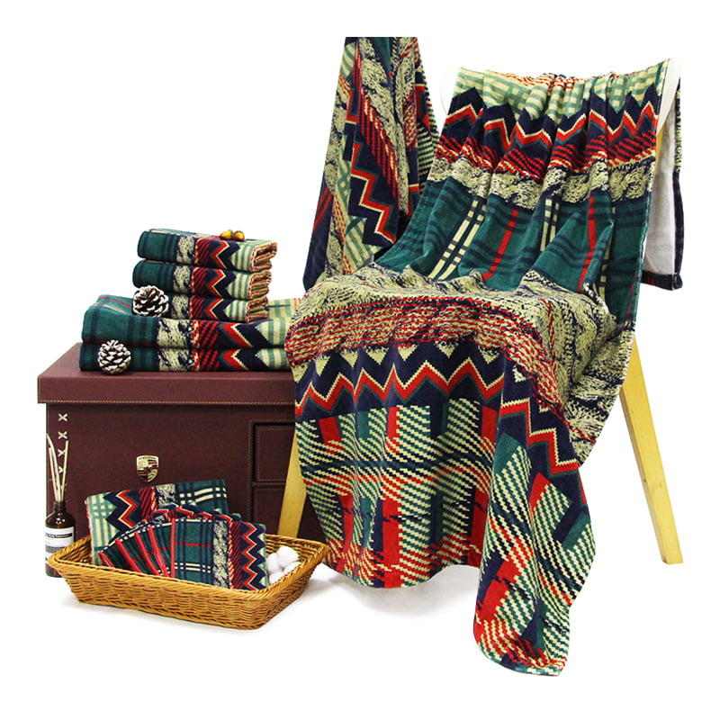 Luxury Cotton Printed Bath Towels