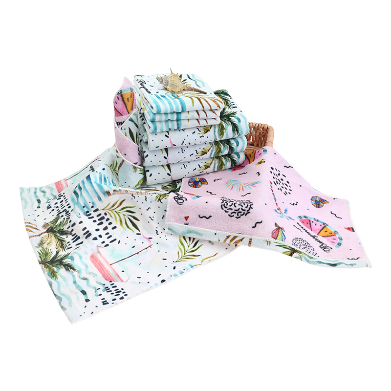 Custom Double-Sided Digital Printing Face Towel