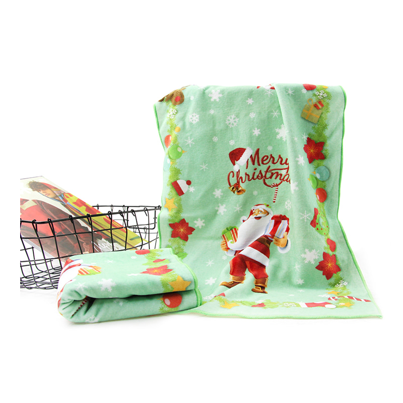 Custom Christmas Printed Face Towel