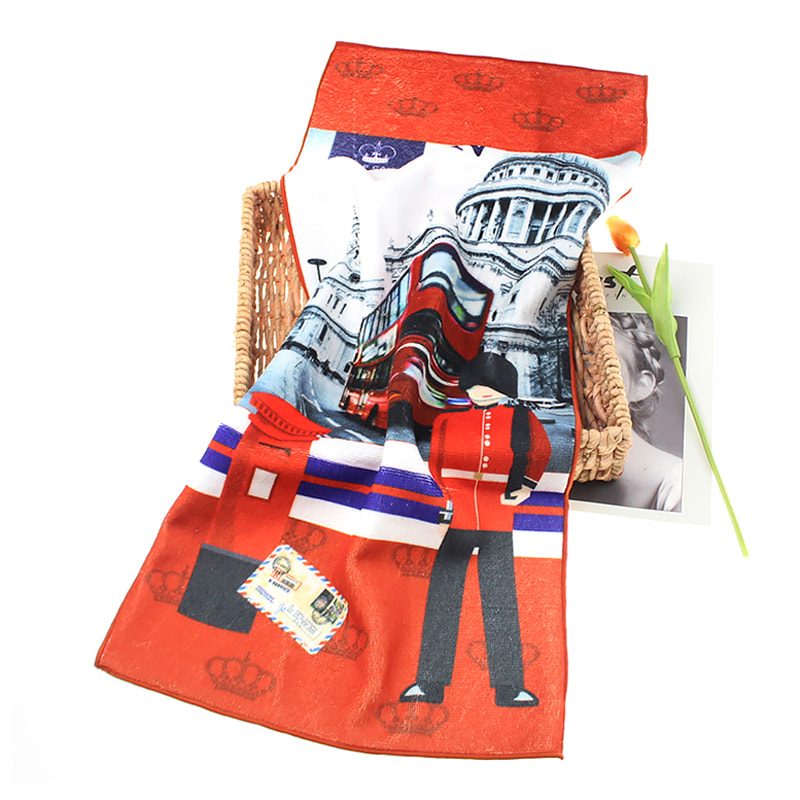 Custom Microfiber Printed Face Towel