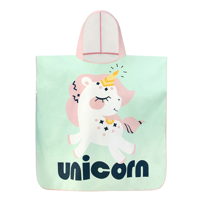 Custom Printed Kids Hooded Beach Towel